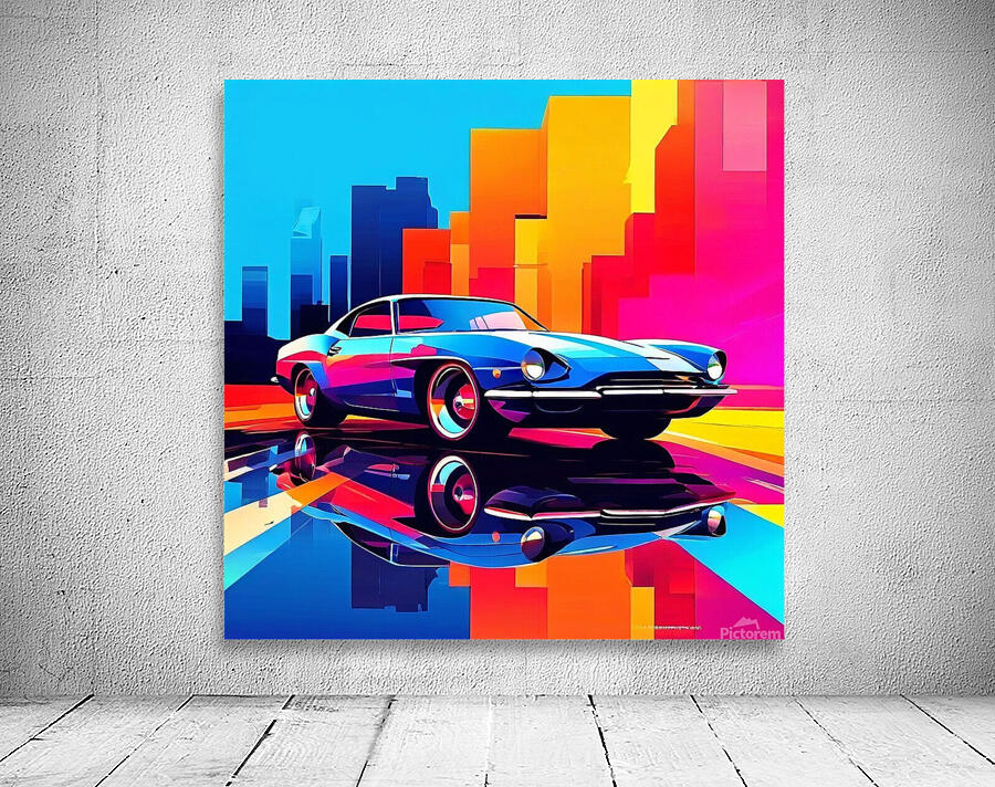 Neon Speedscape Wall Preview