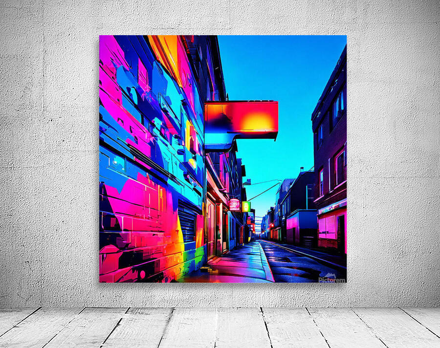 Neon Alley Wall Preview