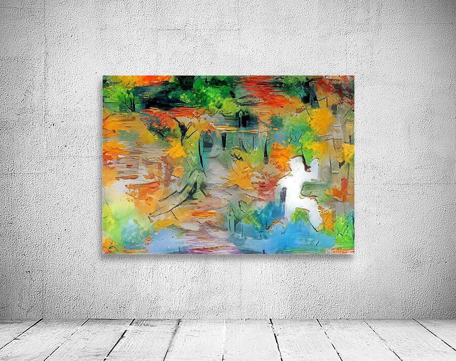 the runner into nature Wall Preview