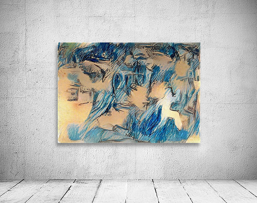 Blue Sketch Wall Preview