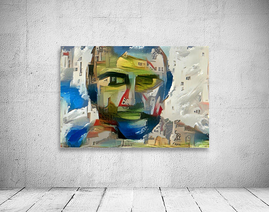 Urban Portrait: Fragmented Cityscape Wall Preview