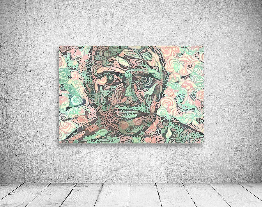 Swirling Portrait Wall Preview