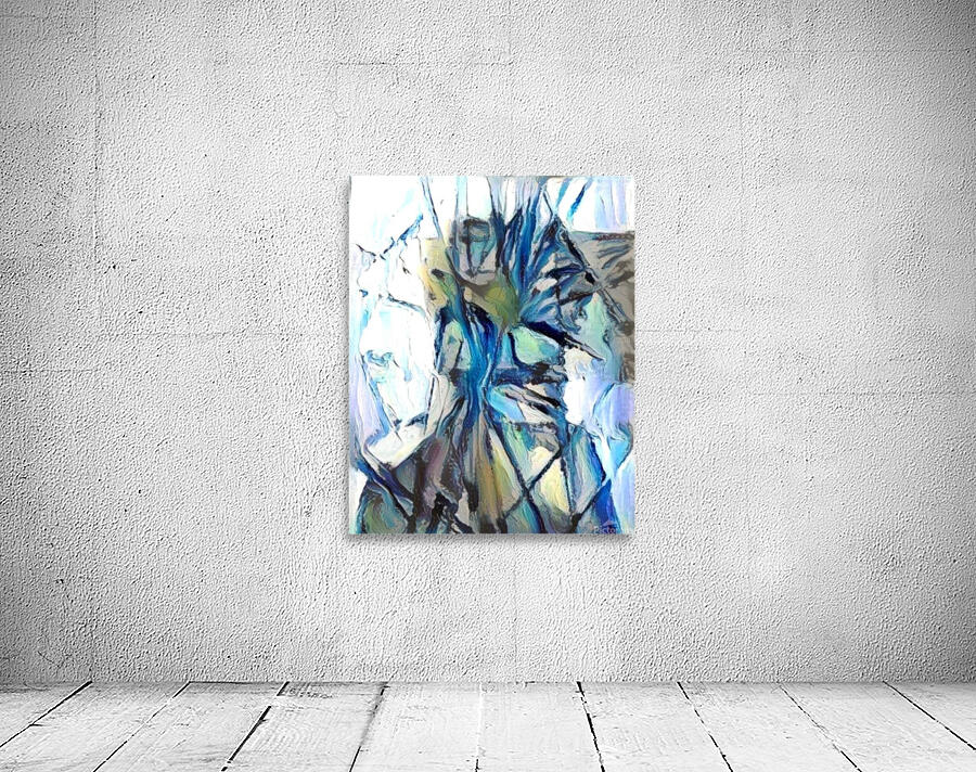 Fractured Blues Wall Preview