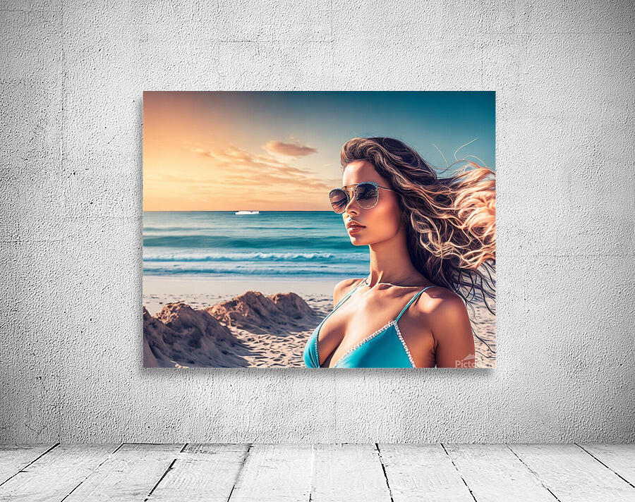 girl at beach Wall Preview