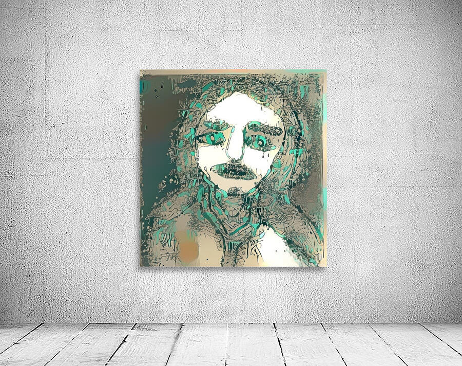 Fragmented Portrait: Emerald Gaze Wall Preview