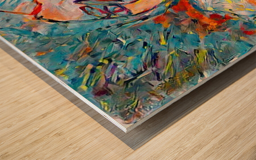 Expressive Chaos Wood print