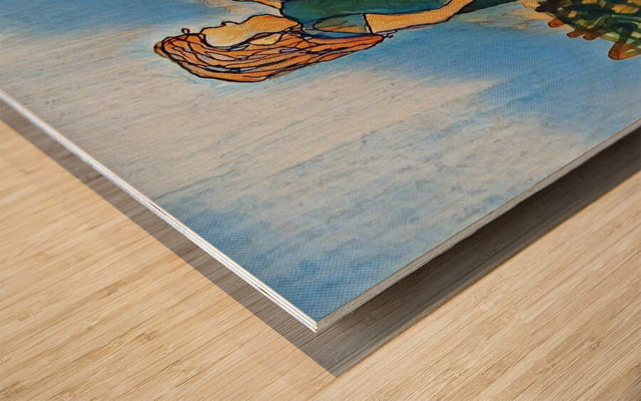 letting go Wood print