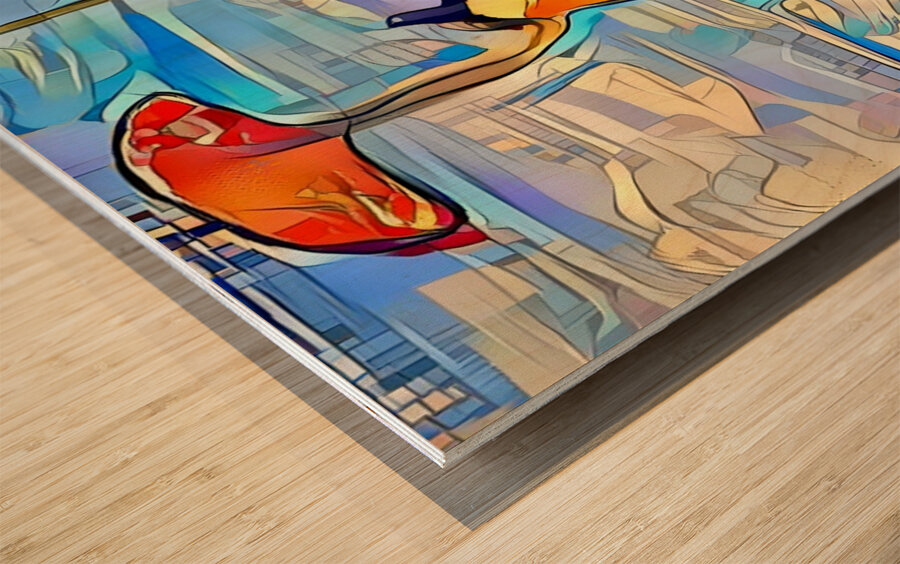 Reaching for Freedom Wood print