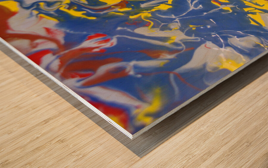 Marbled Harmony Wood print