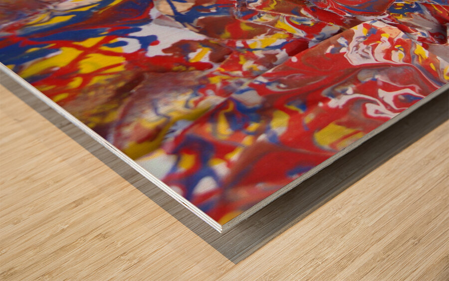 Elemental Flow Wood print