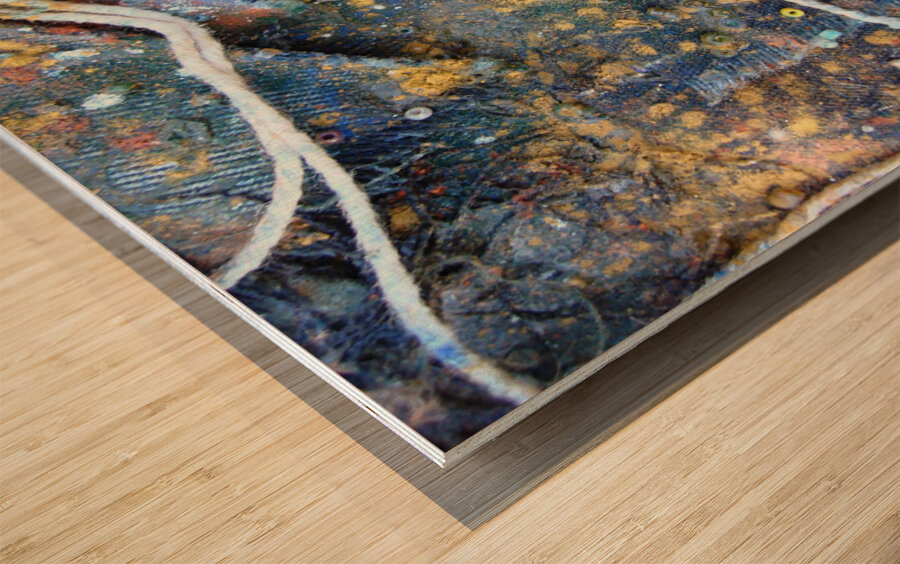 Textured Tapestry Wood print