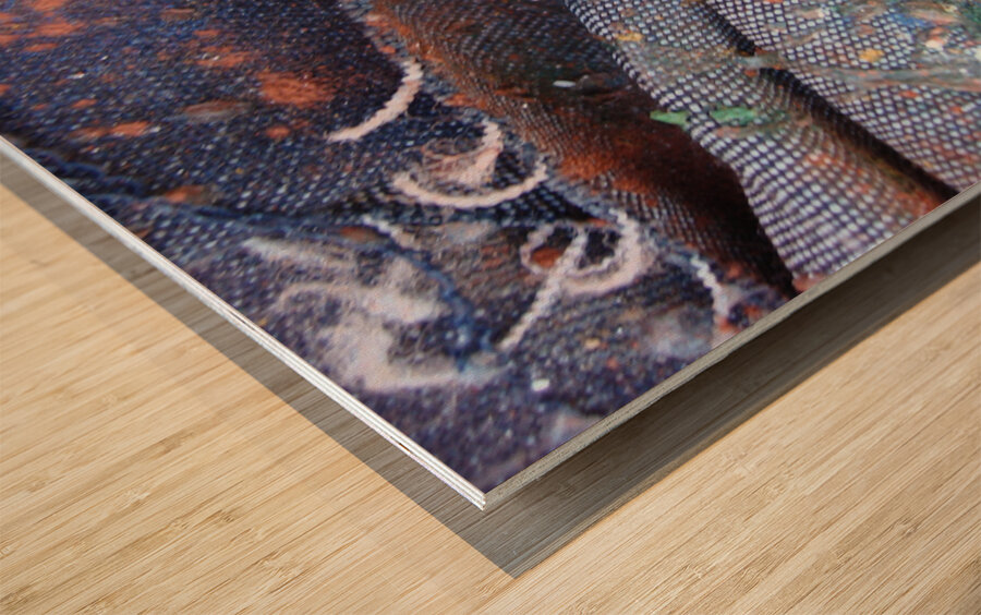 Textures of Time: Decay and Renewal Wood print