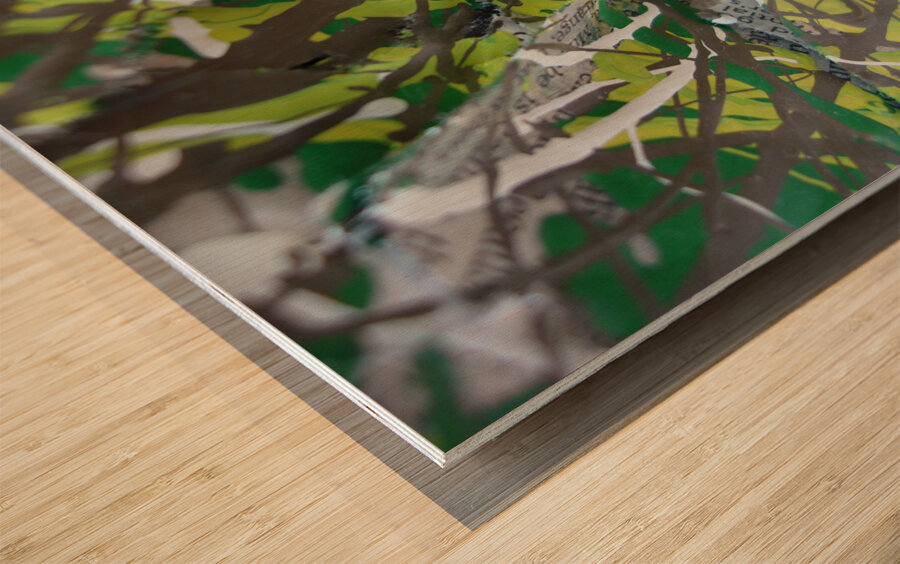 Earthy streaks Wood print