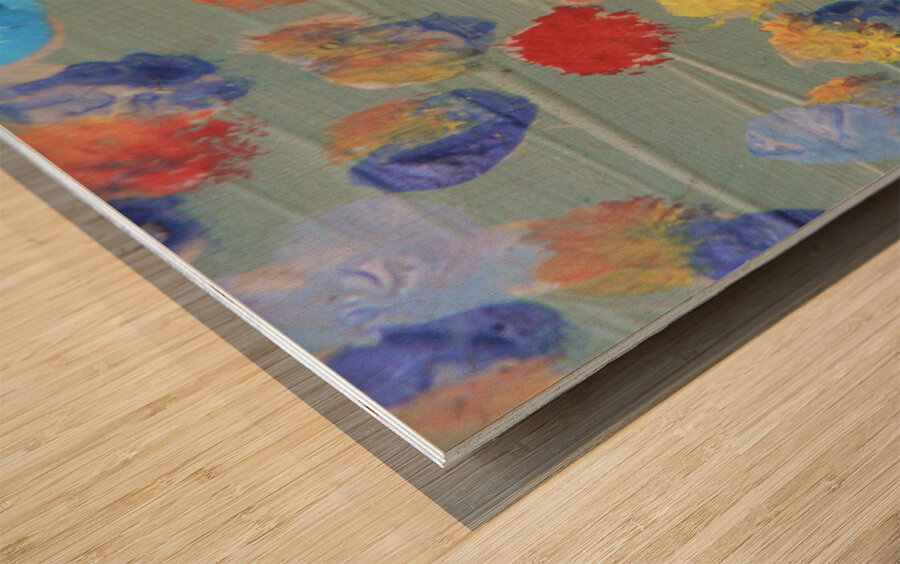 Chromatic Pollen Wood print