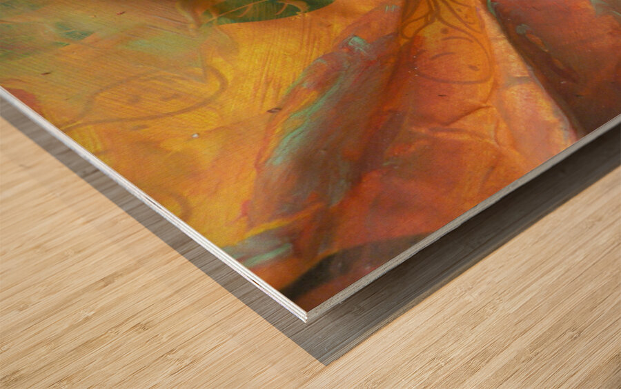 Patina Flora Wood print