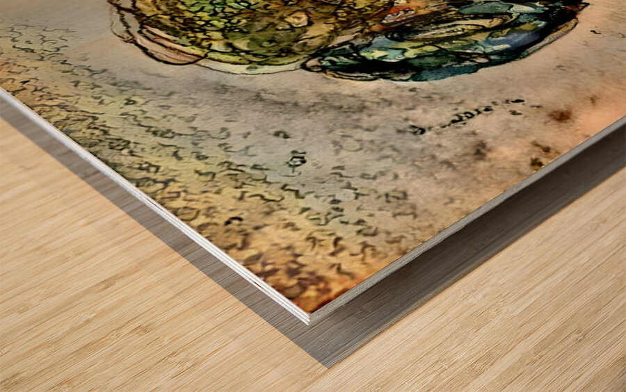 the portrait Wood print