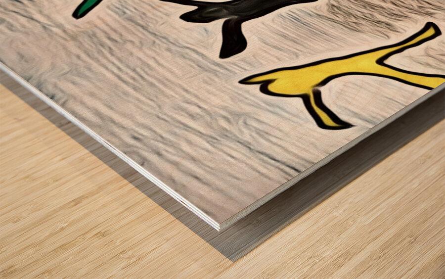 A Celebration of Movement Wood print