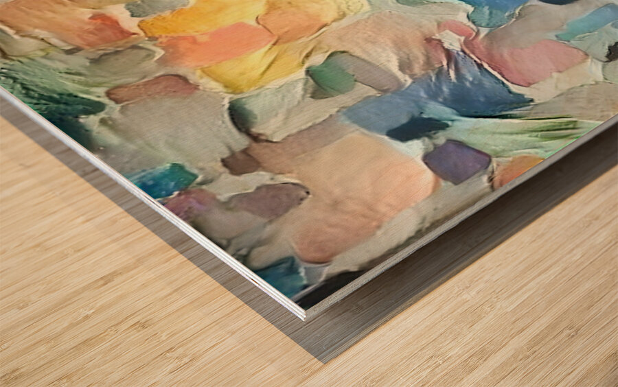 textured chase Wood print