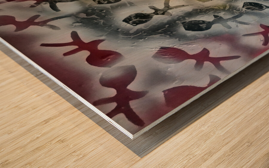 the cut out men Wood print