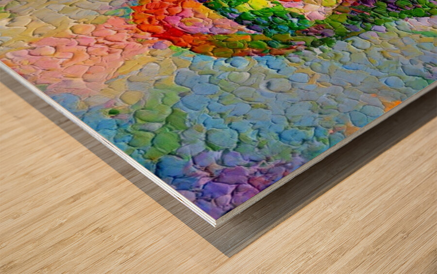 Impasto Persona Wood print