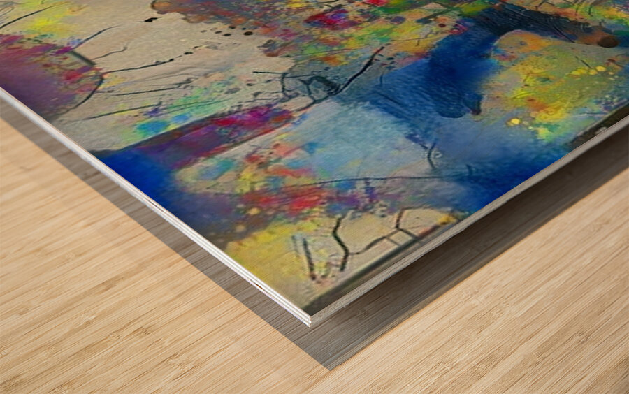 Surreal Skyline Wood print