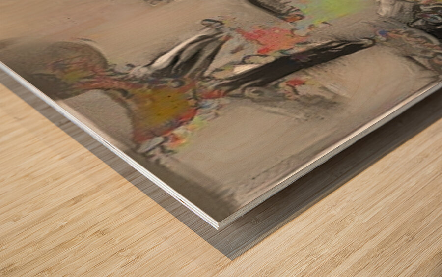 Floating Forms Wood print