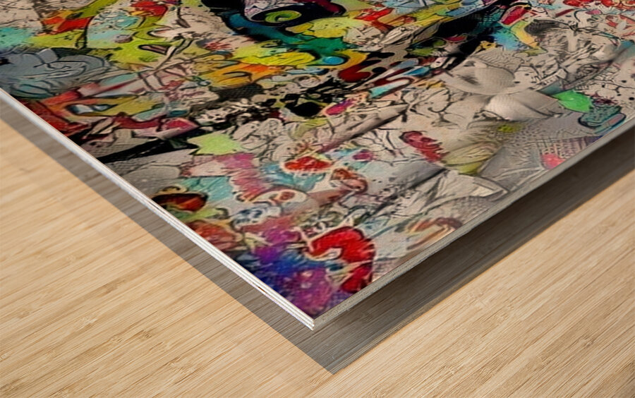 the graffti man Wood print