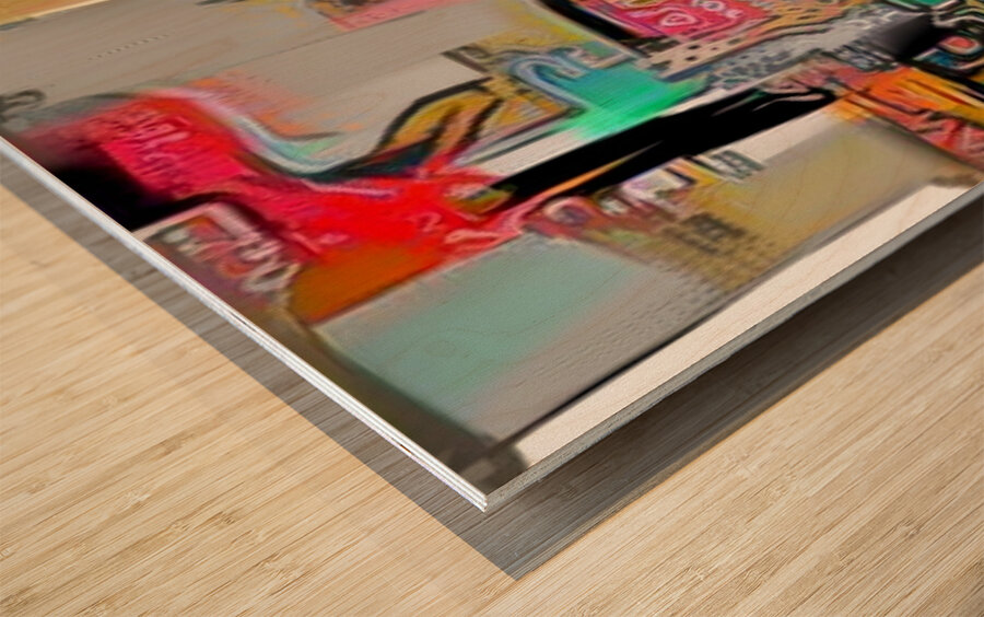 red men briage Wood print