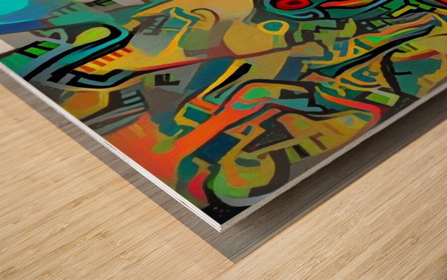 Mechanical Reverie Wood print