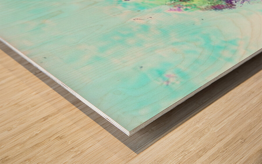 A Fluid Portrait of the Self Wood print