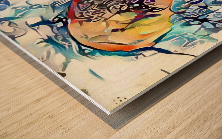 Kaleidoscopic Flow Wood print
