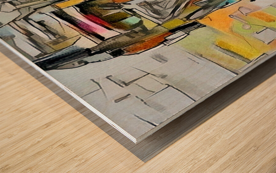 time zone 1 74 Wood print