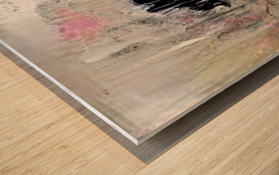 City Drizzle Wood print