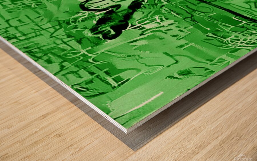 pOSTIVE MOTION Wood print