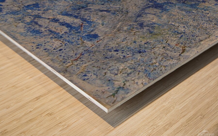 Blue blues Wood print