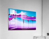 Bubble Gum Drip Acrylic Print