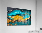Emerald Erosion Acrylic Print
