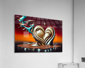 Platinum Heart Acrylic Print