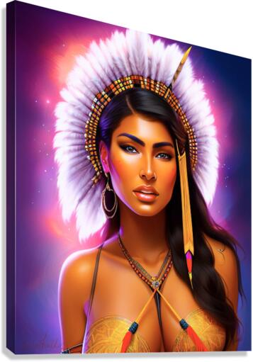 Mayan Beauty Canvas Print