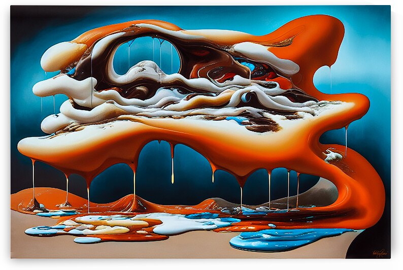 The Pour in Orange by Ashley Rene Atelier