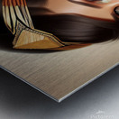 Peace  Love Metal print