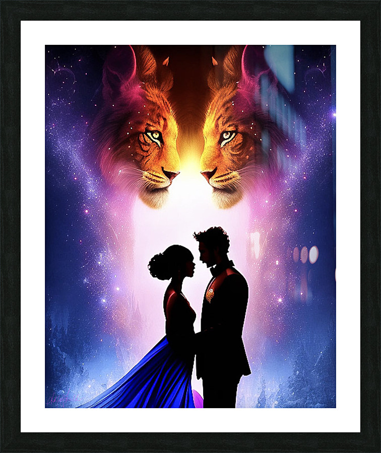 Twin Flames Picture Frame print