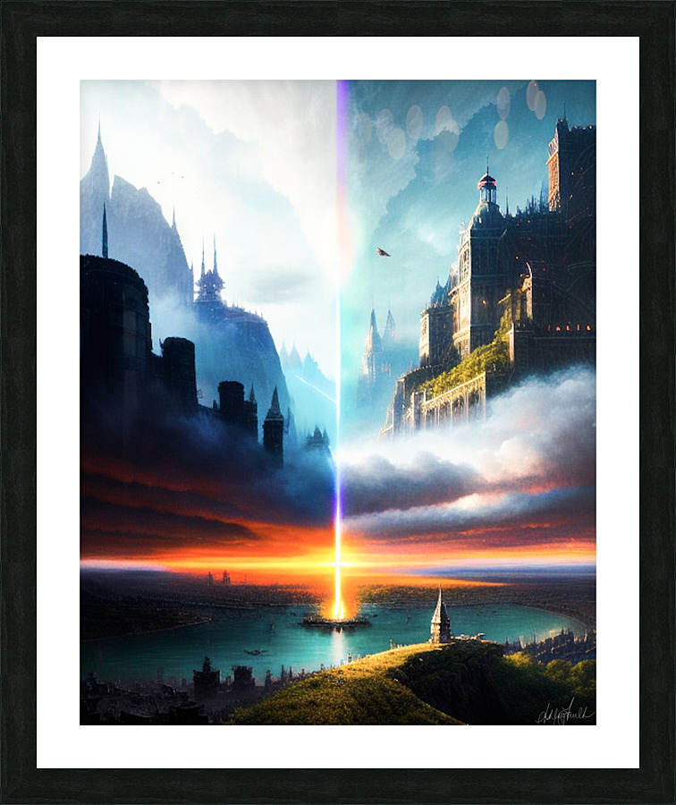 The End Picture Frame print