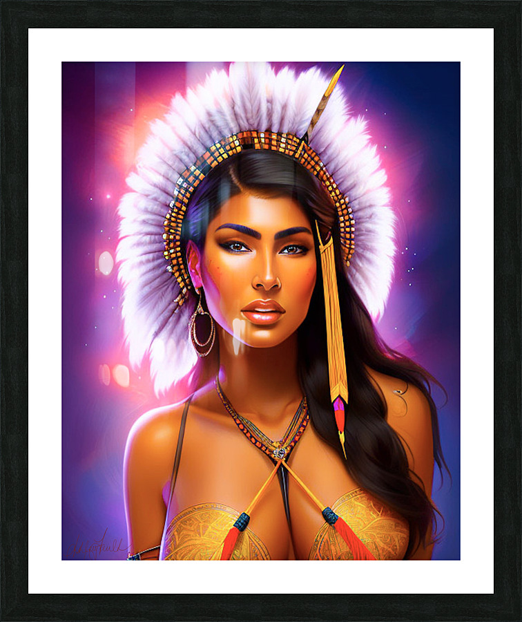 Mayan Beauty Picture Frame print