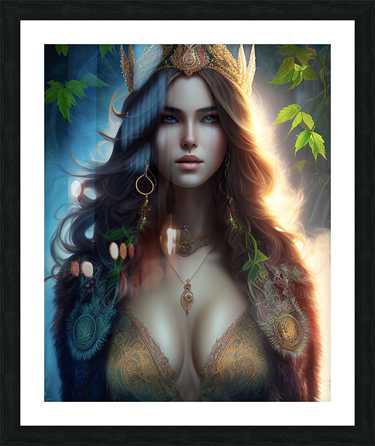 Green Goddess Picture Frame print