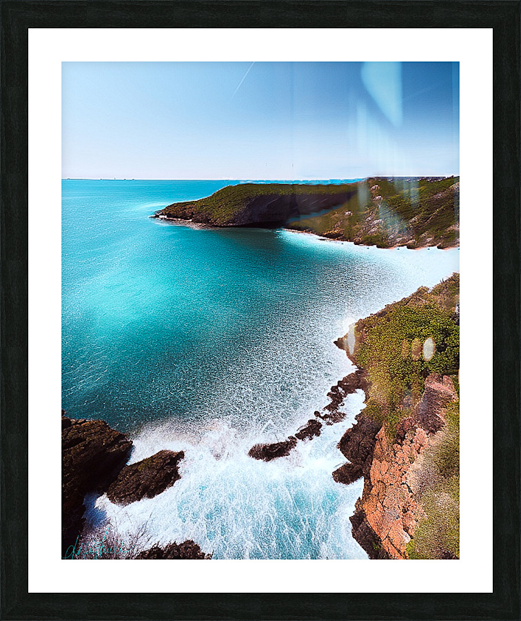 Private Island Picture Frame print