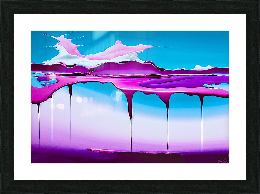 Bubble Gum Drip Picture Frame print