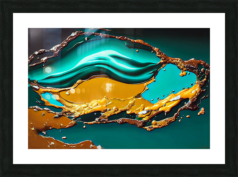 Chrysocolla Picture Frame print