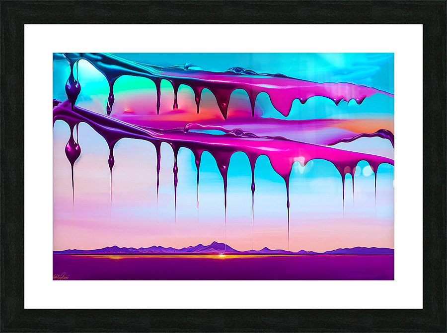 Double Rainbow Picture Frame print
