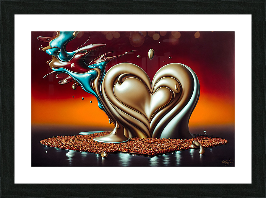Platinum Heart Picture Frame print